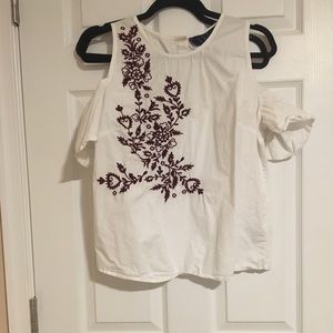 Floral off the shoulder blouse